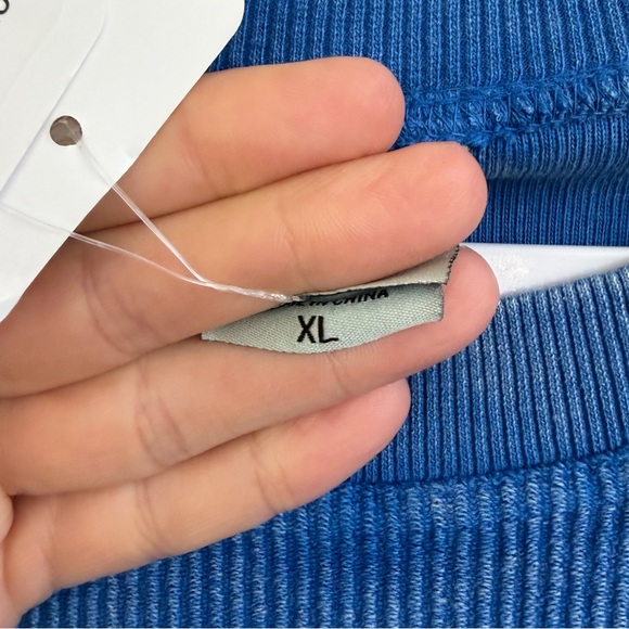 Chicka-D Original Corded Crewneck 'NASH' Sweatshirt in Blue, SZ XL NWT - Picture 2 of 6